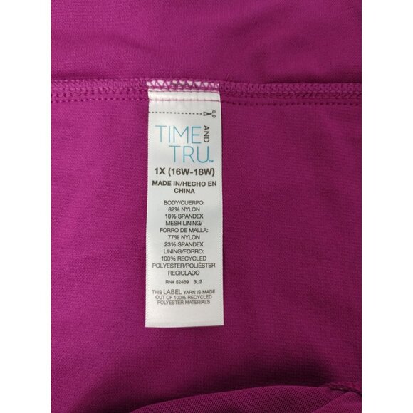 Time and Tru Womens XL Passionate Plum Mid Rise Bikini Bottoms 1X - Picture 4 of 5
